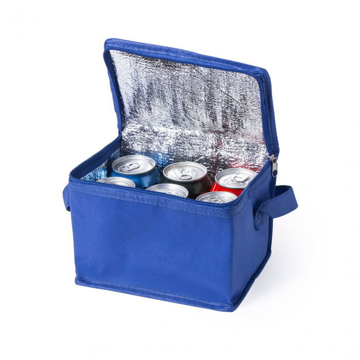 Nevera Hertum de 6 latas en resistente non-woven y en vivos colores. Neveras para latas promocionales personalizadas. Regalos de empresa y corporativos personalizados