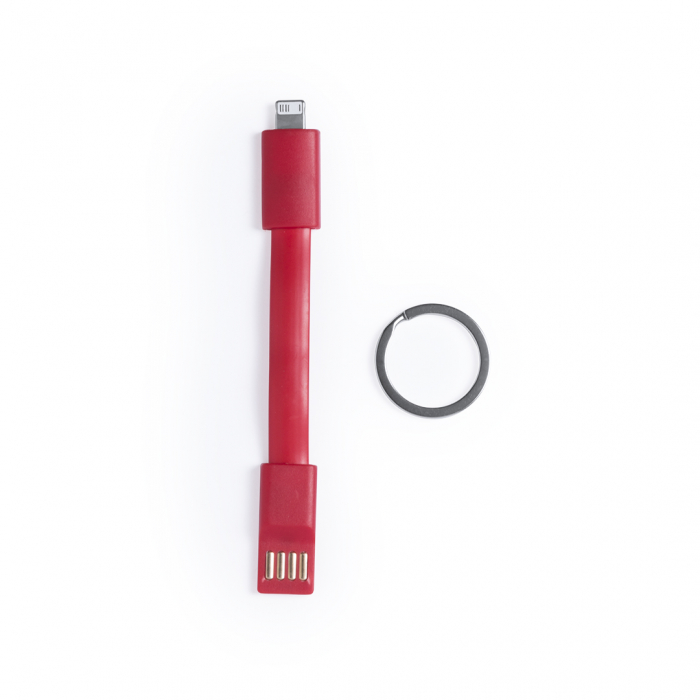 Cable Cargador Holnier llavero USB en variada gama de vivos colores. Cables cargadores promocionales personalizados. Regalos de empresa y corporativos personalizados