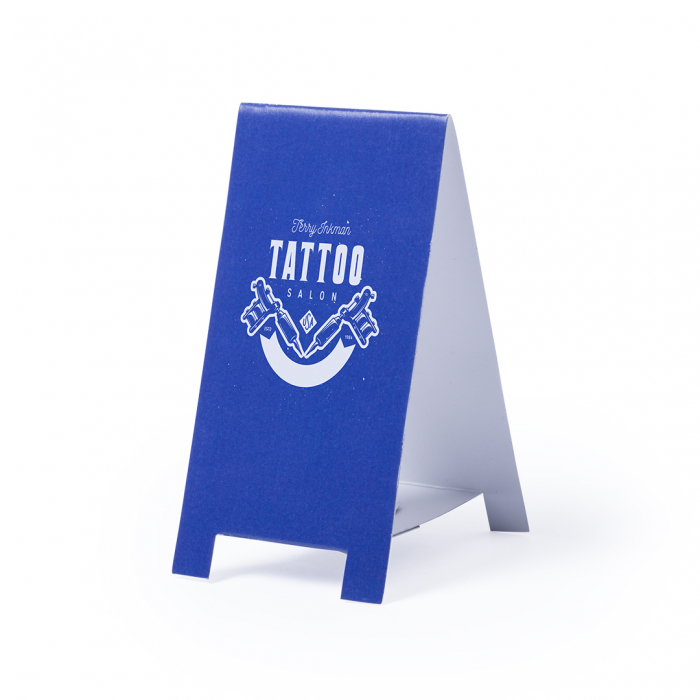 Portanotas Novich de cartón con diseño stand en variada gama de vivos colores. Portanotas promocionales personalizados. Regalos de empresa y corporativos personalizados