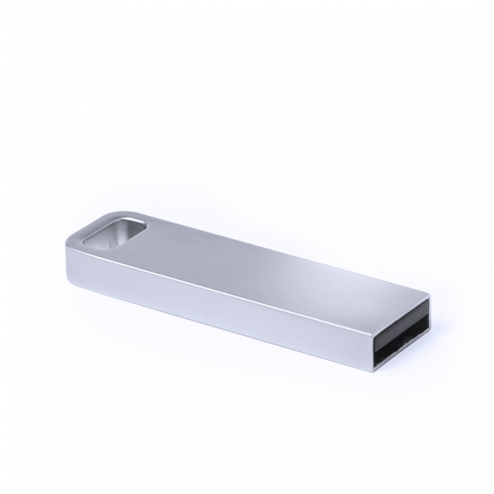 Memoria USB Ditop 16GB, de acabado metálico en mate y diseño minimalista, diseñada para llevar en el llavero. Memorias usb para llavero promocionales personalizadas. Regalos de empresa y corporativos personalizados