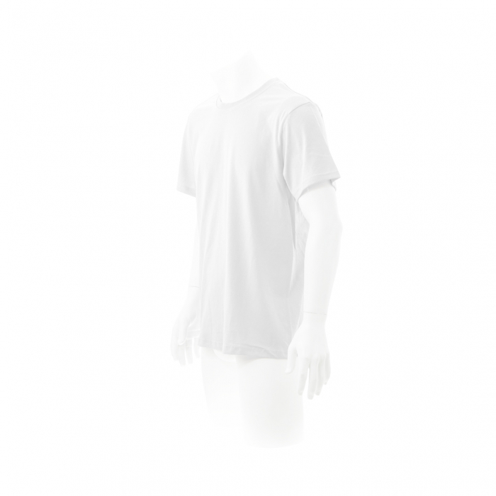 Camiseta Adulto Blanca keya MC130 en material 100% algodón de 130g/m2. Camisetas manga corta promocionales personalizadas. Regalos de empresa y corporativos personalizados