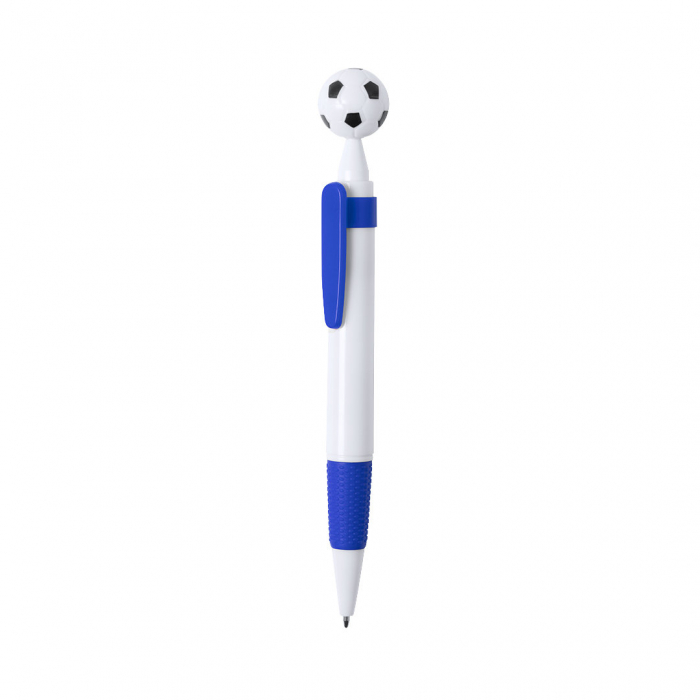 Bolígrafo Basley para los más futboleros con detalle en forma de balón. Bolígrafos diferentes promocionales personalizados. Regalos de empresa y corporativos personalizados