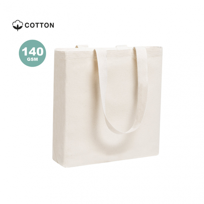 Bolsa Helfy de línea nature en algodón de 140g/m2. Bolsas tote bag promocionales personalizadas. Regalos de empresa y corporativos personalizados.