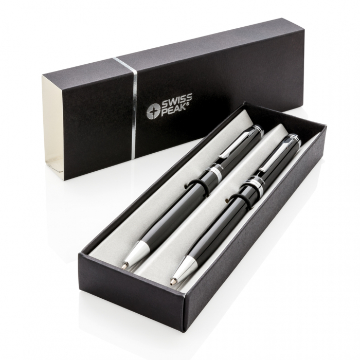 Set bolígrafos personalizados Swiss Peak Luzern
