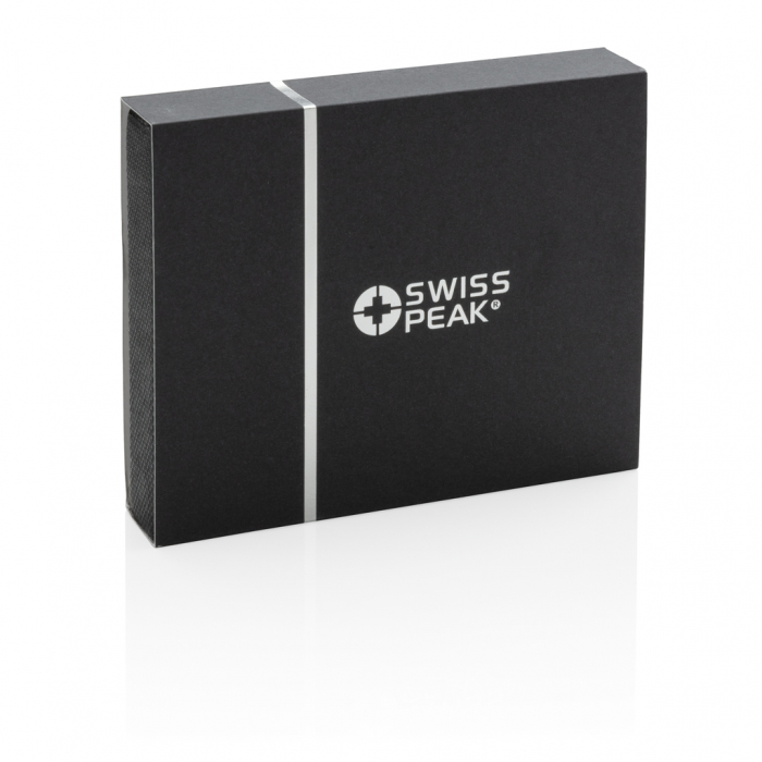 Cartera RFID Swiss Peak anti escáner. Carteras seguras promocionales personalizadas. Regalos de empresa y corporativos personalizados.