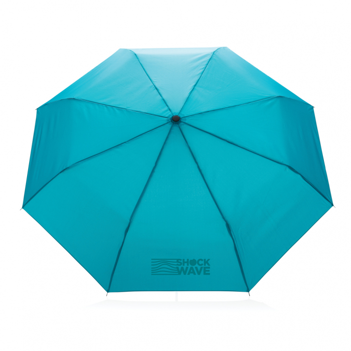 Mini paraguas 20.5" RPET 190T Impact AWARE ™. Paraguas minis plegables promocionales personalizados. Regalos de empresa y corporativos personalizados.