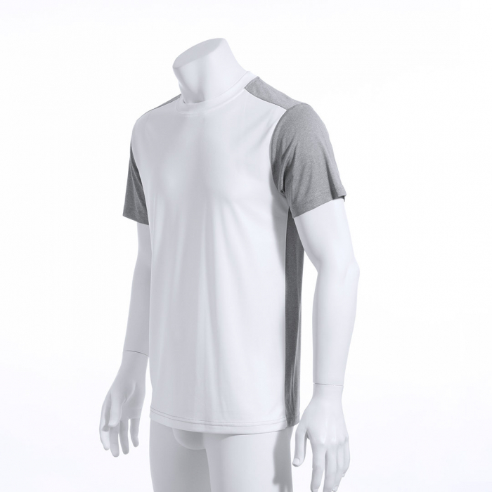 Camiseta Adulto Tecnic Troser en material transpirable poliéster/elastano de 135g/m2. Camisetas deportivas transpirables promocionales personalizadas. Regalos de empresa y corporativos personalizados