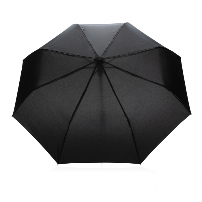 Mini paraguas automático RPET 190T Impact AWARE ™. Paraguas pequeños automáticos plegables promocionales personalizados. Regalos de empresa y corporativos personalizados.