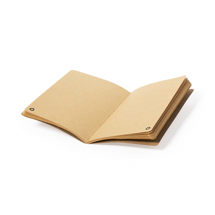 Libreta Rayish A5 de línea nature, con tapas blandas en resistente cartón reciclado. Libretas de papel reciclado promocionales personalizadas. Regalos de empresa y corporativos personalizados
