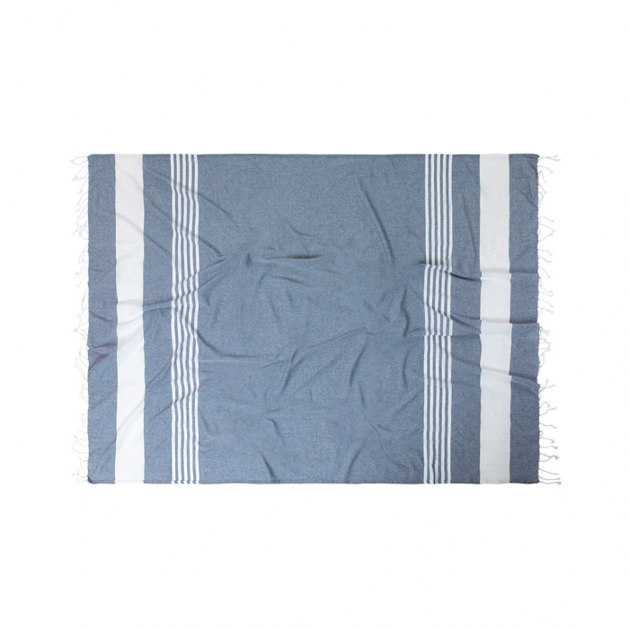 Esterilla Simbar XXL de diseño bicolor, fabricada en material 100% algodón de 140g/m2. Tamaño 150x210cm. Esterillas playa promocionales personalizadas. Regalos de empresa y corporativos personalizados