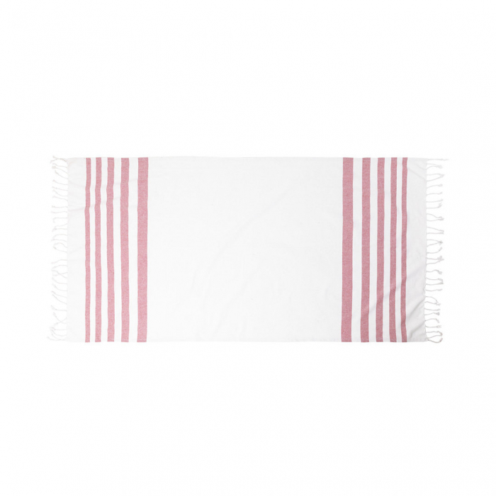 Pareo Toalla Sally de diseño bicolor, fabricado en material 100% algodón de 180g/m2. Pareos toalla promocionales personalizados. Regalos de empresa y corporativos personalizados