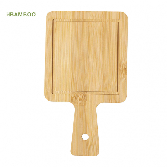 Tabla Condax de línea nature fabricada en bambú, ideal para presentación. Tablas de corte de bambú promocionales personalizadas. Regalos de empresa y corporativos personalizados