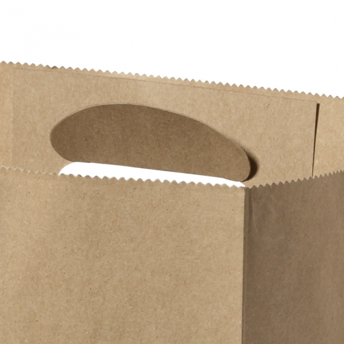 Bolsa Drimul ligera de línea nature fabricada en papel reciclado de 80g/m2. Bolsas papel baratas promocionales personalizadas. Regalos de empresa y corporativos personalizados