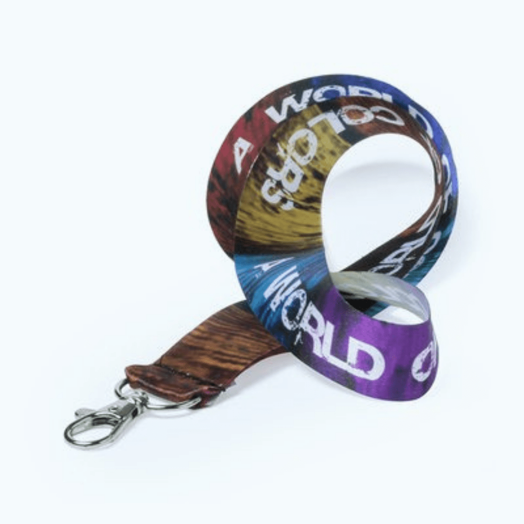 Lanyard Rpet sublimado por las dos caras, cinta para el cuello personalizada