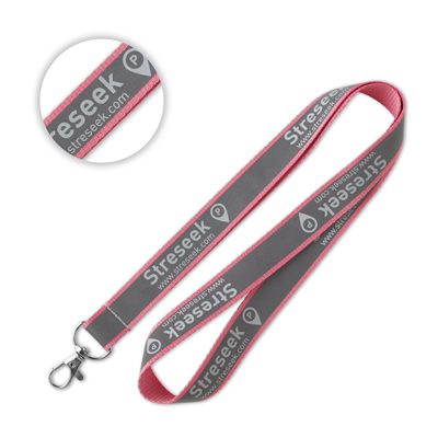 Lanyard reflectante. cinta para el cuello personalizada
