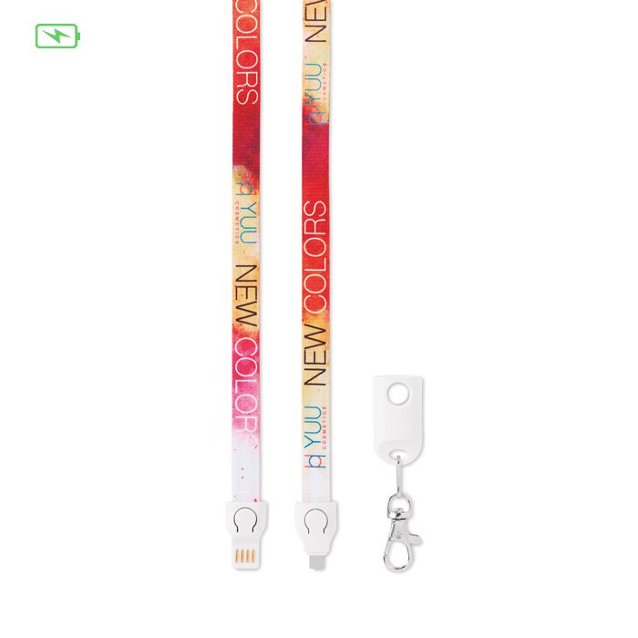 Lanyard con cable cargador