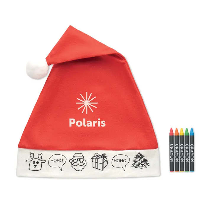 BONO PAINT Gorro de Papá Noel para niños, personalizado con logo