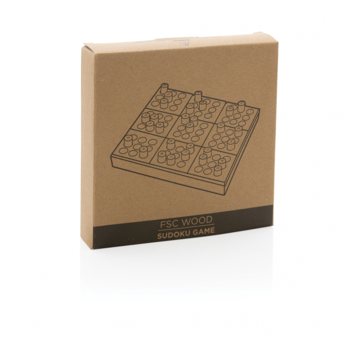 Juego Sudoku de madera. Juegos Sudoku promocionales personalizados. Regalos de empresa y corporativos personalizados.