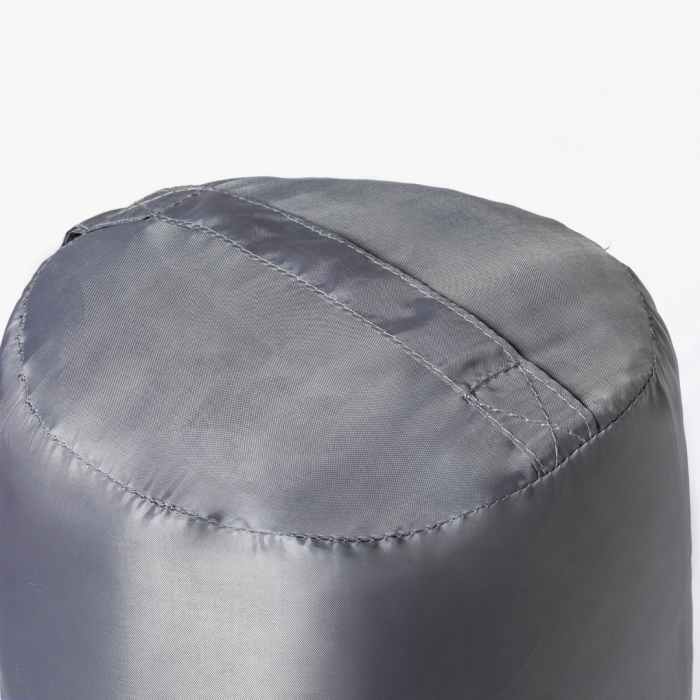 Saco Dormir Daltom fabricado en resistente poliéster RPET 190T de agradable y cálido tacto, en color gris. Sacos de dormir promocionales personalizados. Regalos de empresa y corporativos personalizados
