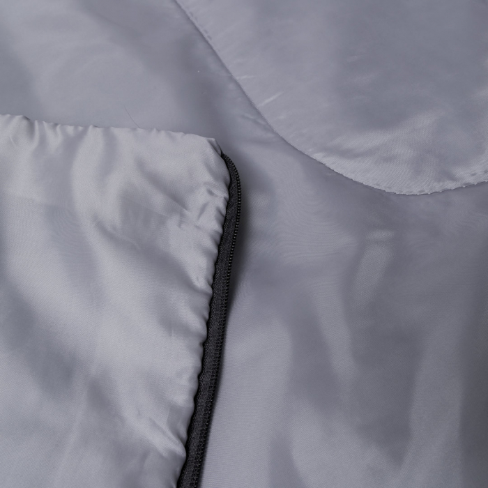 Saco Dormir Daltom fabricado en resistente poliéster RPET 190T de agradable y cálido tacto, en color gris. Sacos de dormir promocionales personalizados. Regalos de empresa y corporativos personalizados