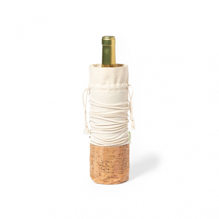 Bolsa Drazen para botellas de línea nature. Fabricada en algodón orgánico 100%. Bolsas para botellas promocionales personalizadas. Regalos de empresa y corporativos personalizados