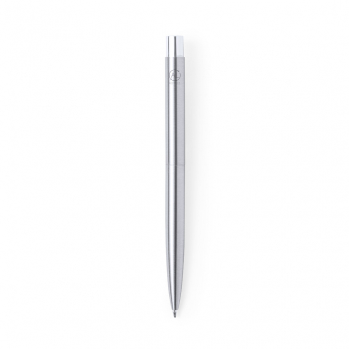 Bolígrafo Wutax eco-friendly fabricado en acero inox reciclado. Bolígrafos eco promocionales personalizados. Regalos de empresa y corporativos personalizados