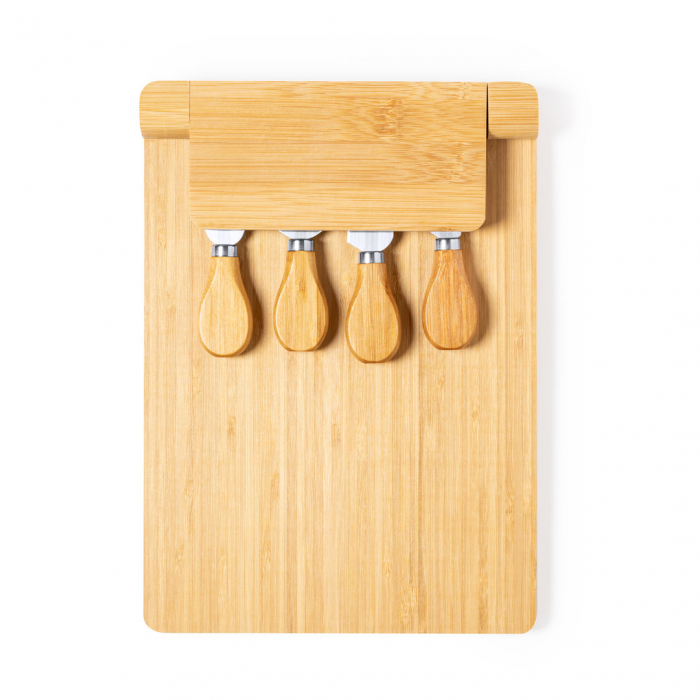 Set Quesos Mildred con soporte para accesorios magnético y plegable. Set quesos promocionales personalizados. Regalos de empresa y corporativos personalizados