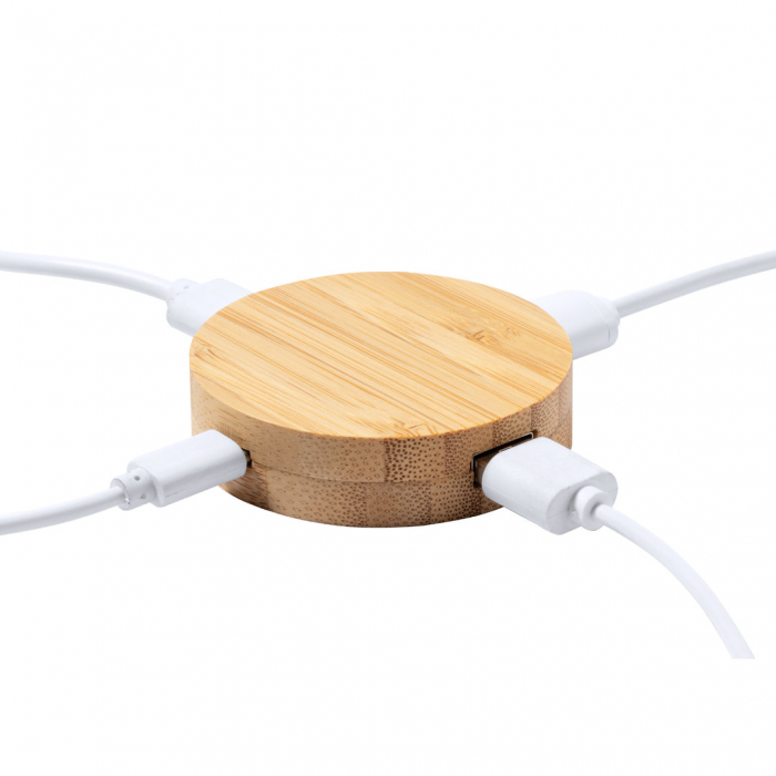Puerto USB Lasiar de bambú promocional personalizado