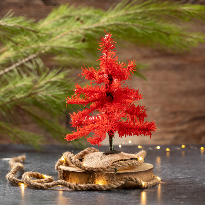 Árbol Navidad Pines con ramas ajustables en divertidos colores. Adornos navideños promocionales personalizados. Regalos de empresa y corporativos personalizados