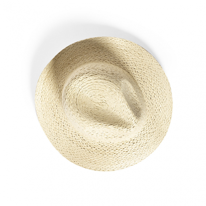 Sombrero Randolf de alta calidad en material sintético y acabado natural. Sombreros veraniegos promocionales personalizados. Regalos de empresa y corporativos personalizados.