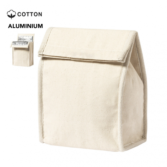 Bolsa Térmica Bromir en resistente material 100% algodón de 330g/m2. Bolsas térmicas promocionales personalizadas. Regalos de empresa y corporativos personalizados.