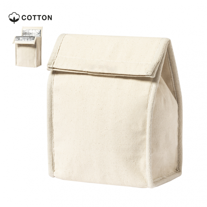 Bolsa Térmica Bromir en resistente material 100% algodón de 330g/m2. Bolsas térmicas promocionales personalizadas. Regalos de empresa y corporativos personalizados.