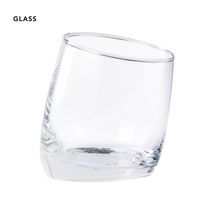 Vaso Merzex de cristal de 320ml de capacidad. Vasos de cristal promocionales personalizados. Regalos de empresa y corporativos personalizados