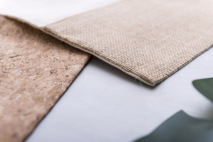 Bolsa Tarlam de materiales naturales en combinación de algodón y corcho. Bolsas tote bag promocionales personalizadas. Regalos de empresa y corporativos personalizados