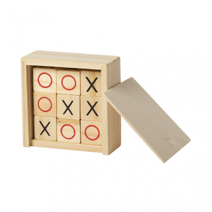 Juego Grapex de mesa en madera, presentado en estuche individual con tapa deslizante. Juegos mesa publicitarios personalizados. Regalos de empresa y corporativos personalizados