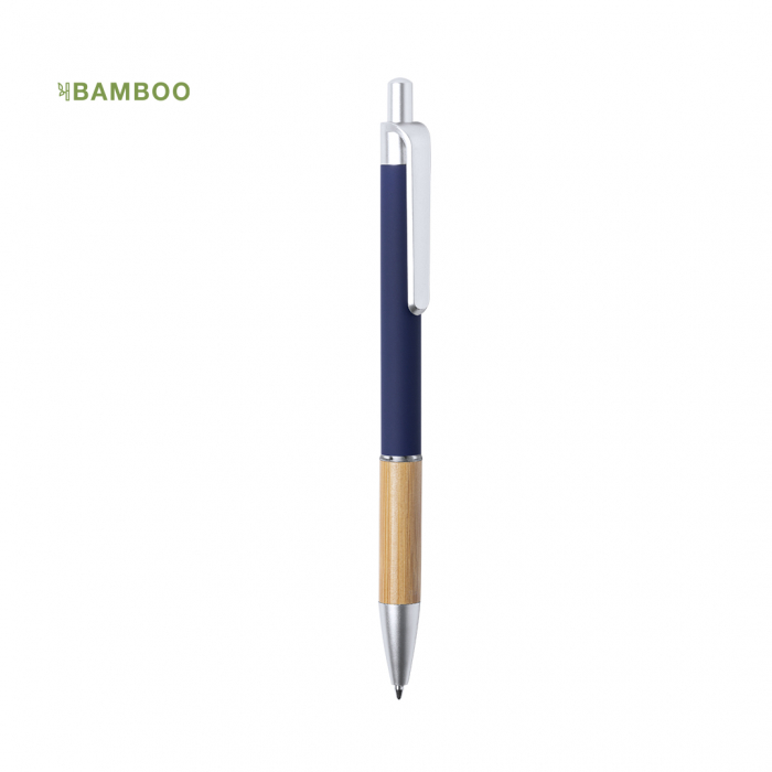 Bolígrafo Chiatox de línea nature y mecanismo pulsador. Bolígrafos elegantes y económicos promocionales personalizados. Regalos de empresa y corporativos personalizados.