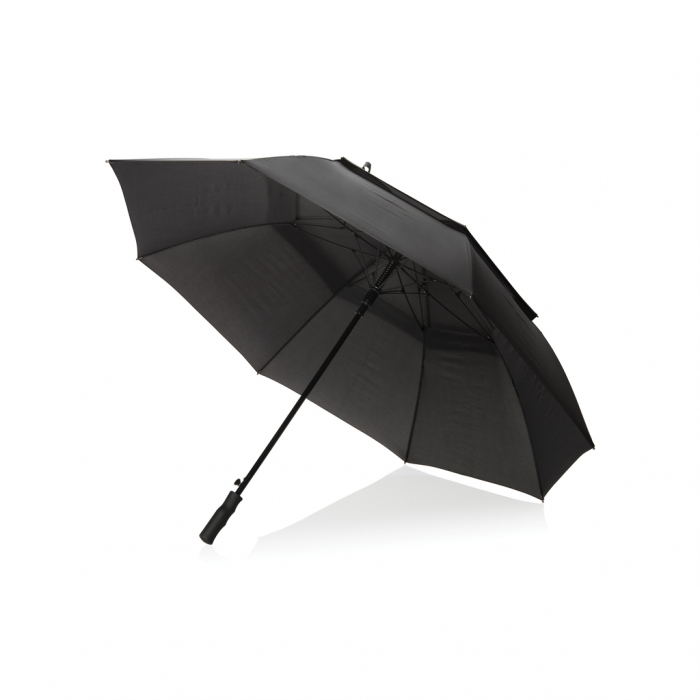 Paraguas para tormentas Swiss Peak AWARE™ Tornado de 30". Paraguas anti tormentas promocionales personalizados. Regalos de empresa y corporativos personalizados.
