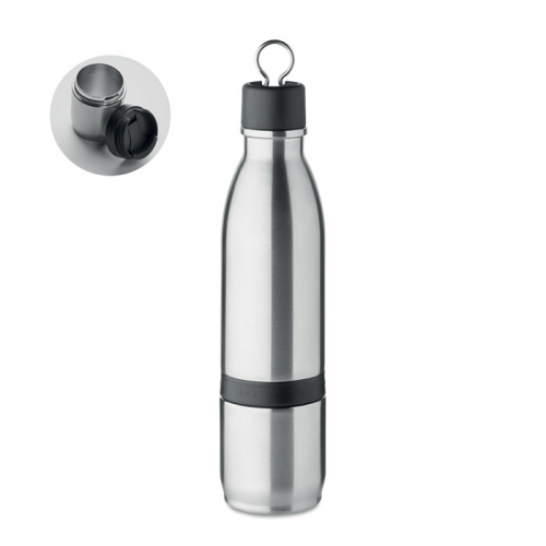 Botella de agua deportiva de verano personalizada de aluminio de 20 onzas  para niños, 2 tapas (rosa)