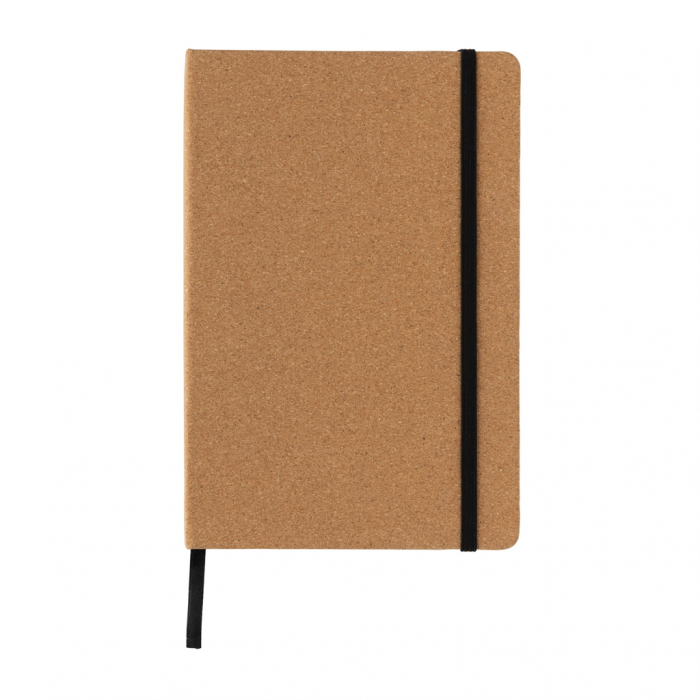 Cuaderno Stoneleaf A5 de corcho y papel piedra. Blocs de notas con goma ecológicos promocionales personalizados. Regalos de empresa y corporativos personalizados.