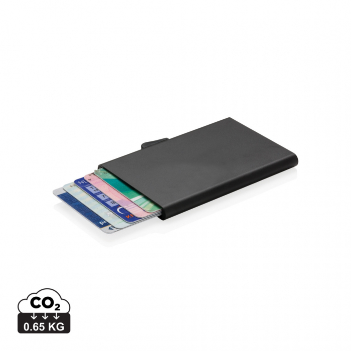 Tarjetero RFID C-Secure de aluminio. Tarjeteros para asegurar tus tarjetas promocionales personalizados. Regalos de empresa y corporativos personalizados.