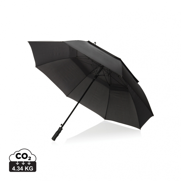 Paraguas para tormentas Swiss Peak AWARE™ Tornado de 30". Paraguas anti tormentas promocionales personalizados. Regalos de empresa y corporativos personalizados.