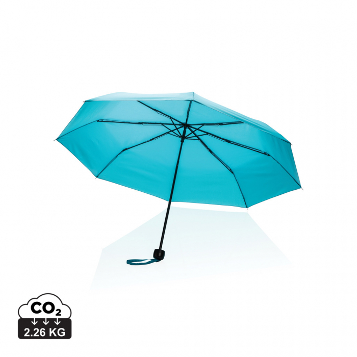 Mini paraguas 20.5" RPET 190T Impact AWARE ™. Paraguas minis plegables promocionales personalizados. Regalos de empresa y corporativos personalizados.
